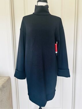 NWT Spanx AirEssentials Turtleneck Dress Black Size Small